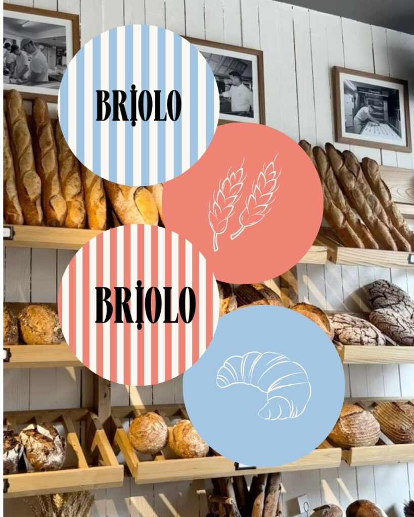 Branding pegatina panaderia reposteria